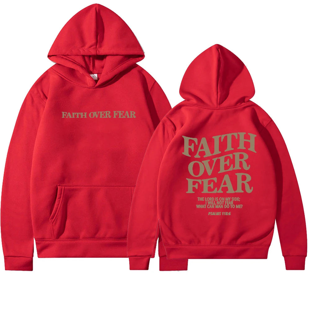 Faith Over Fear Christian Hoodie Christian Sweatshirt Jesus Hoodie unisex