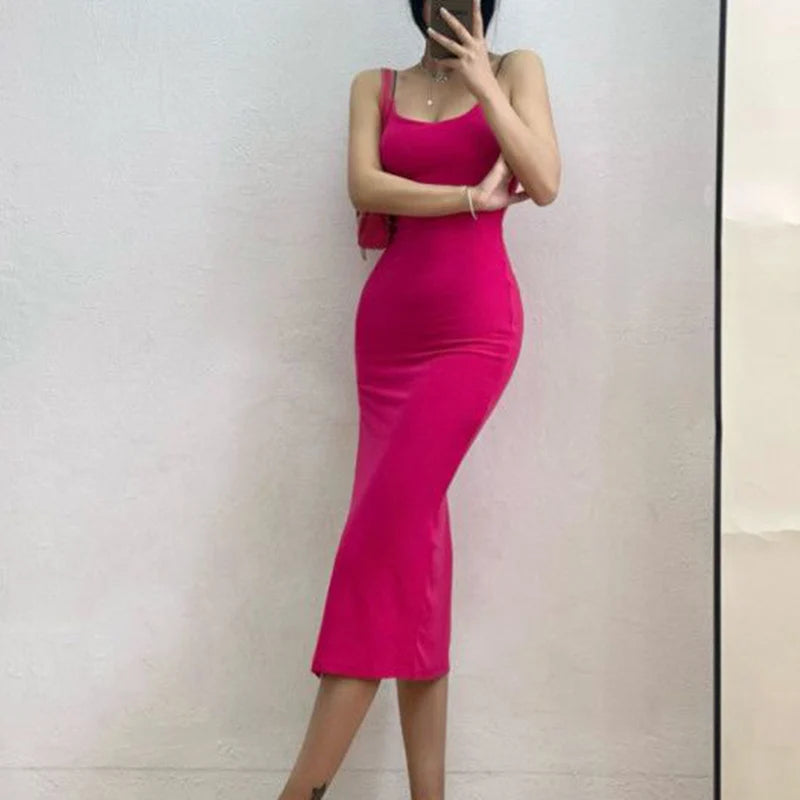 Slim Long Dress Women