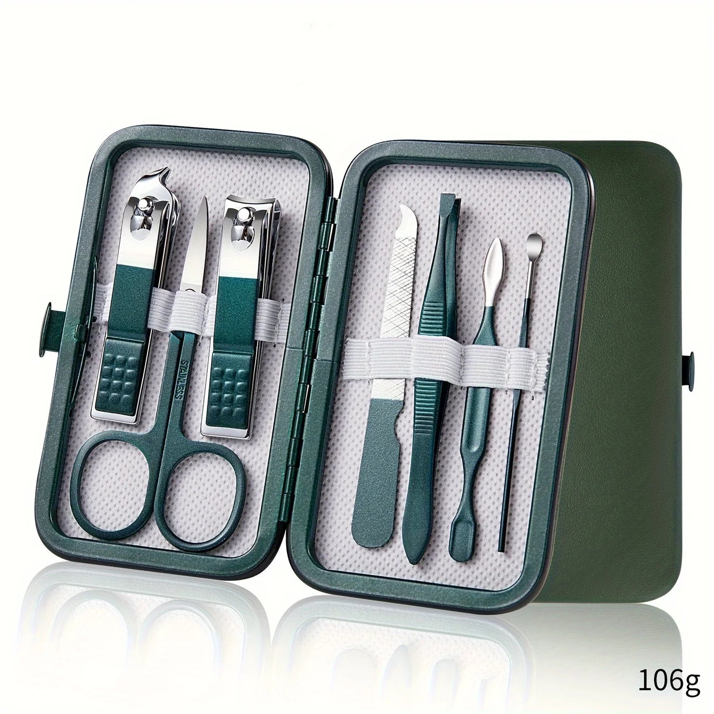 Professional Piece Nail Care Kit Stainless Steel Manicure & Pedicure Set Nail Clipper Set with Travel Case