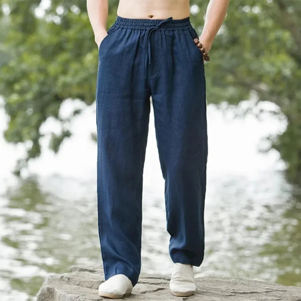 sweatpants Cotton Linen Casual Pant