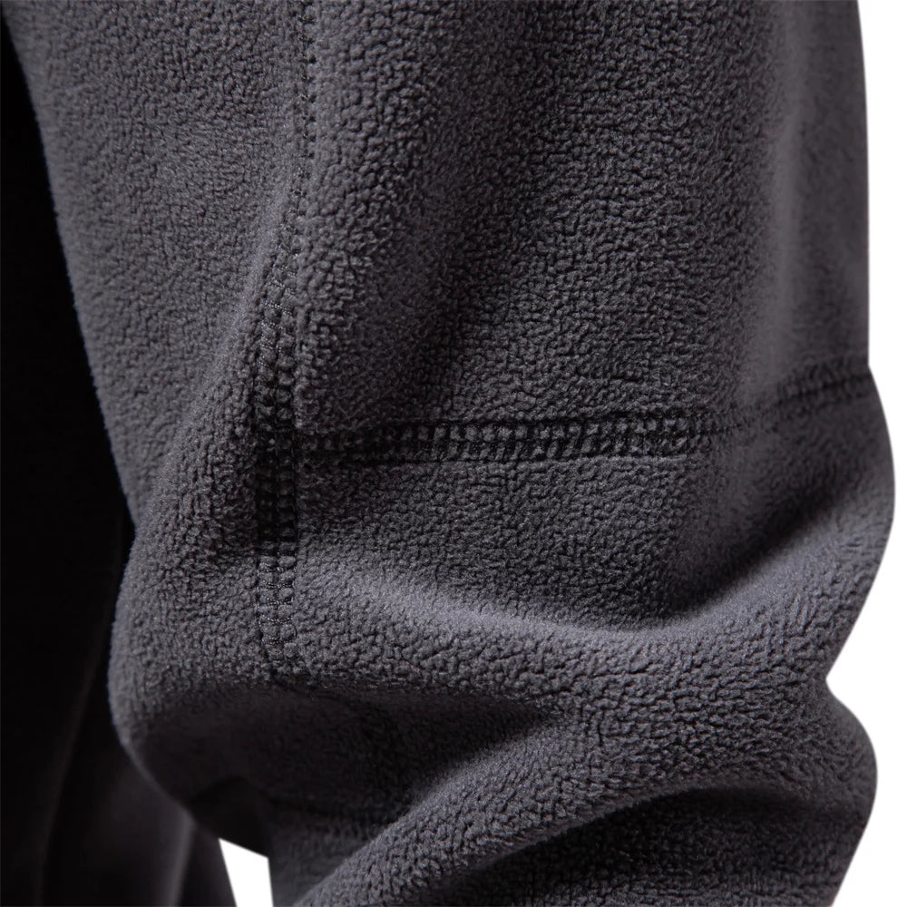 Warm Fleece Jacket for Men Zipper Neck