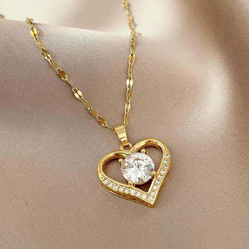 Heart Pendant Necklace for women