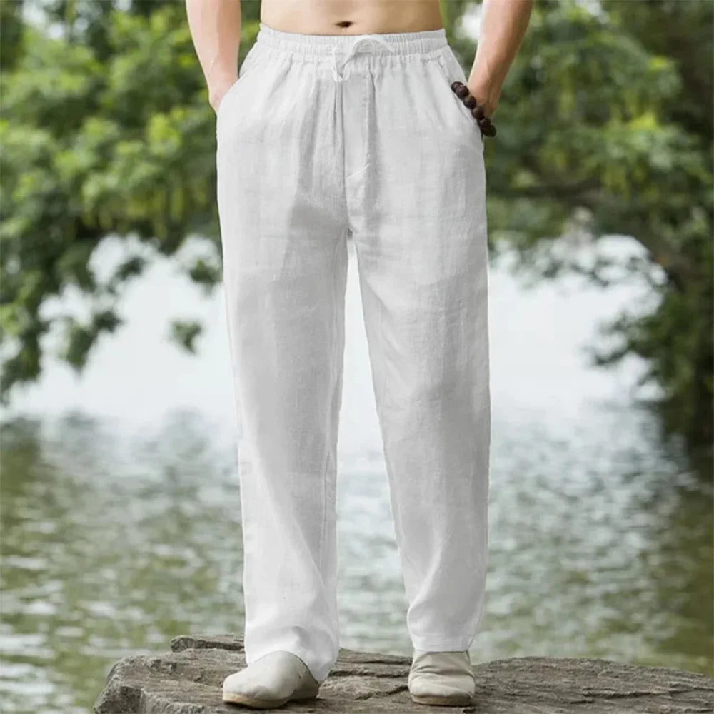 sweatpants Cotton Linen Casual Pant