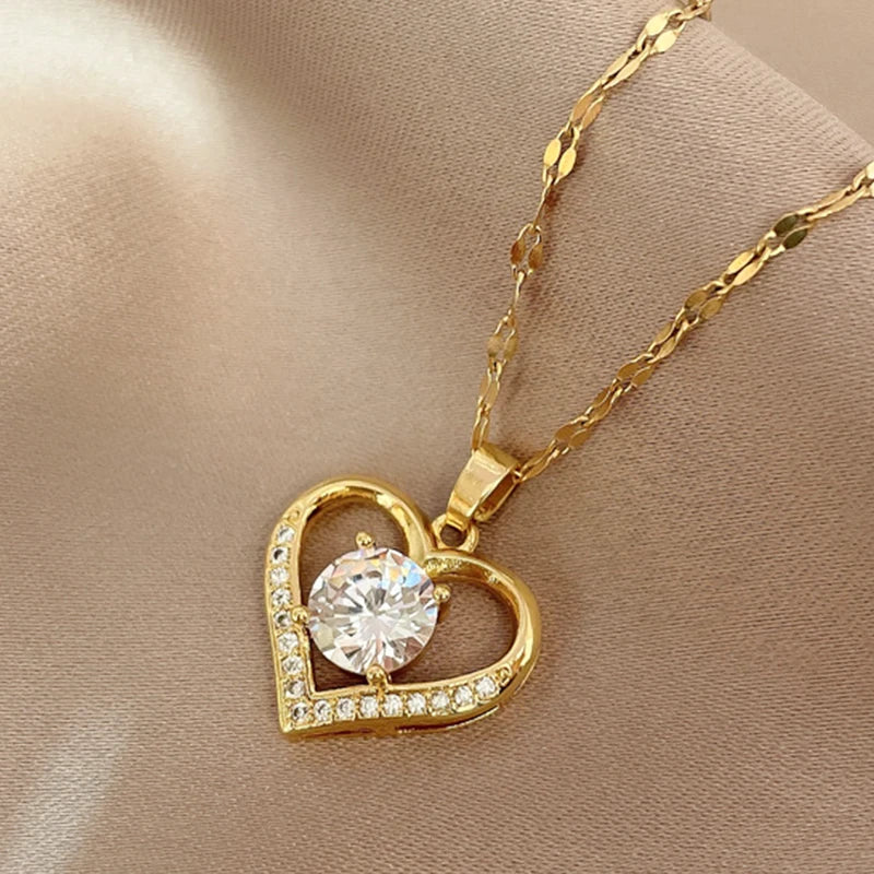 Heart Pendant Necklace for women