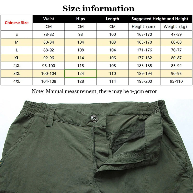 Waterproof Tactical Cargo Pants Men