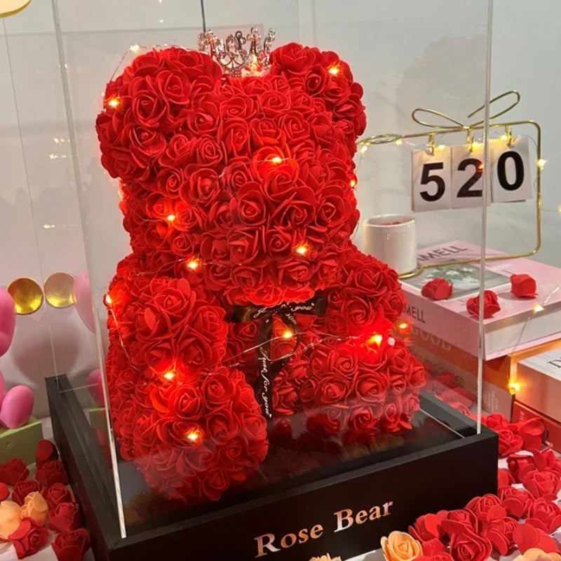 Flower Rose Teddy Bear