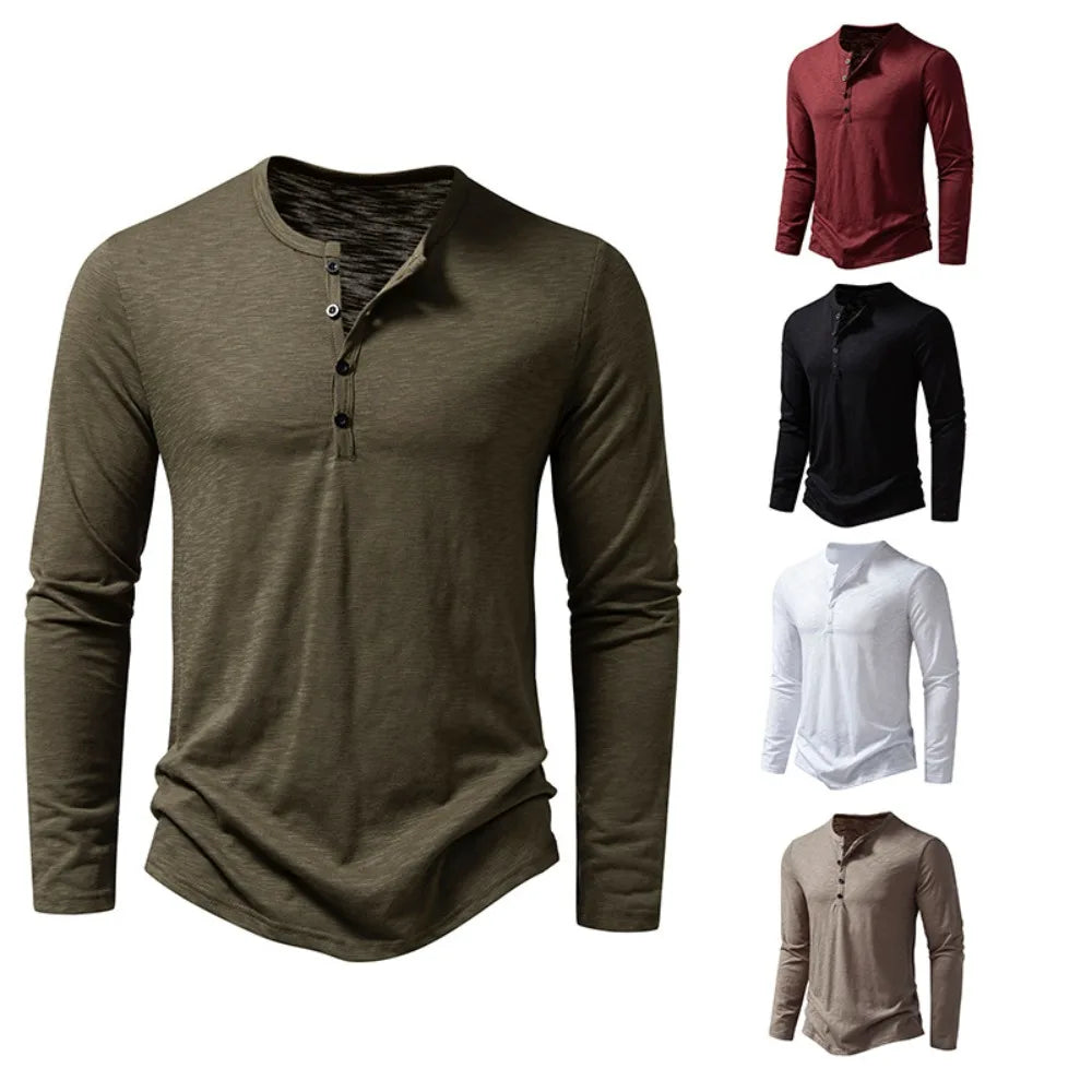 Shirt Long Sleeve Casual Button