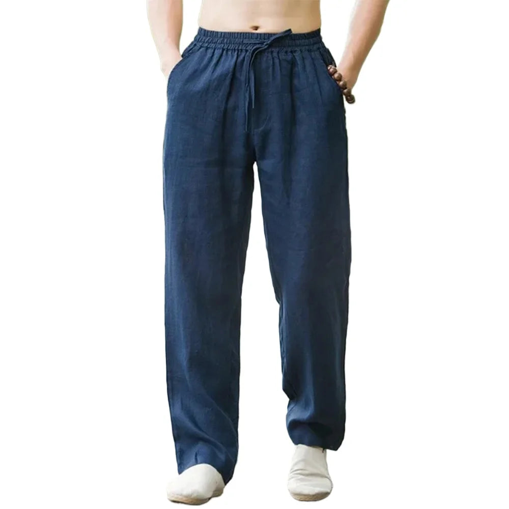 sweatpants Cotton Linen Casual Pant