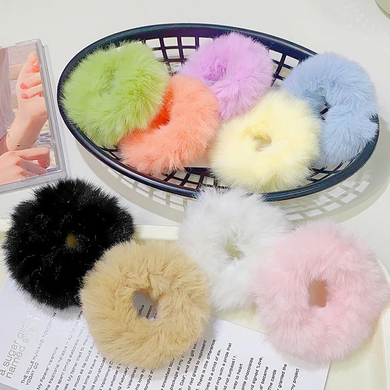 New Colorful Fluffy Hair Band For Women