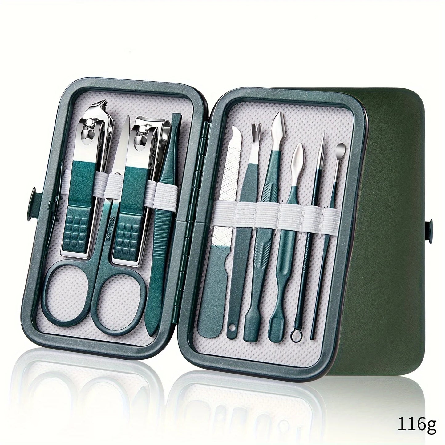 Professional Piece Nail Care Kit Stainless Steel Manicure & Pedicure Set Nail Clipper Set with Travel Case