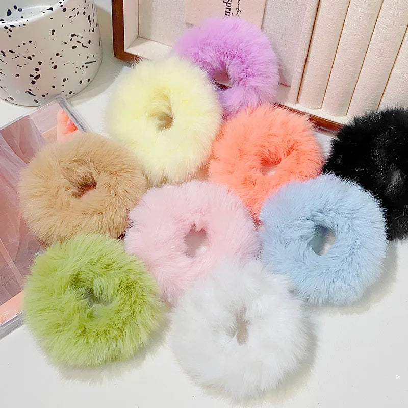 New Colorful Fluffy Hair Band For Women