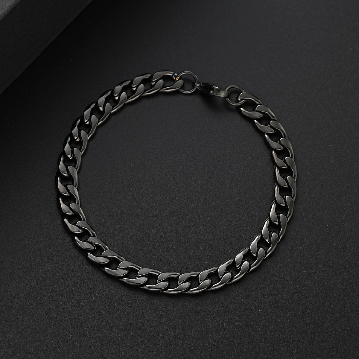 3 Pcs Stainless Steel Bracelet Necklace Ring for Men