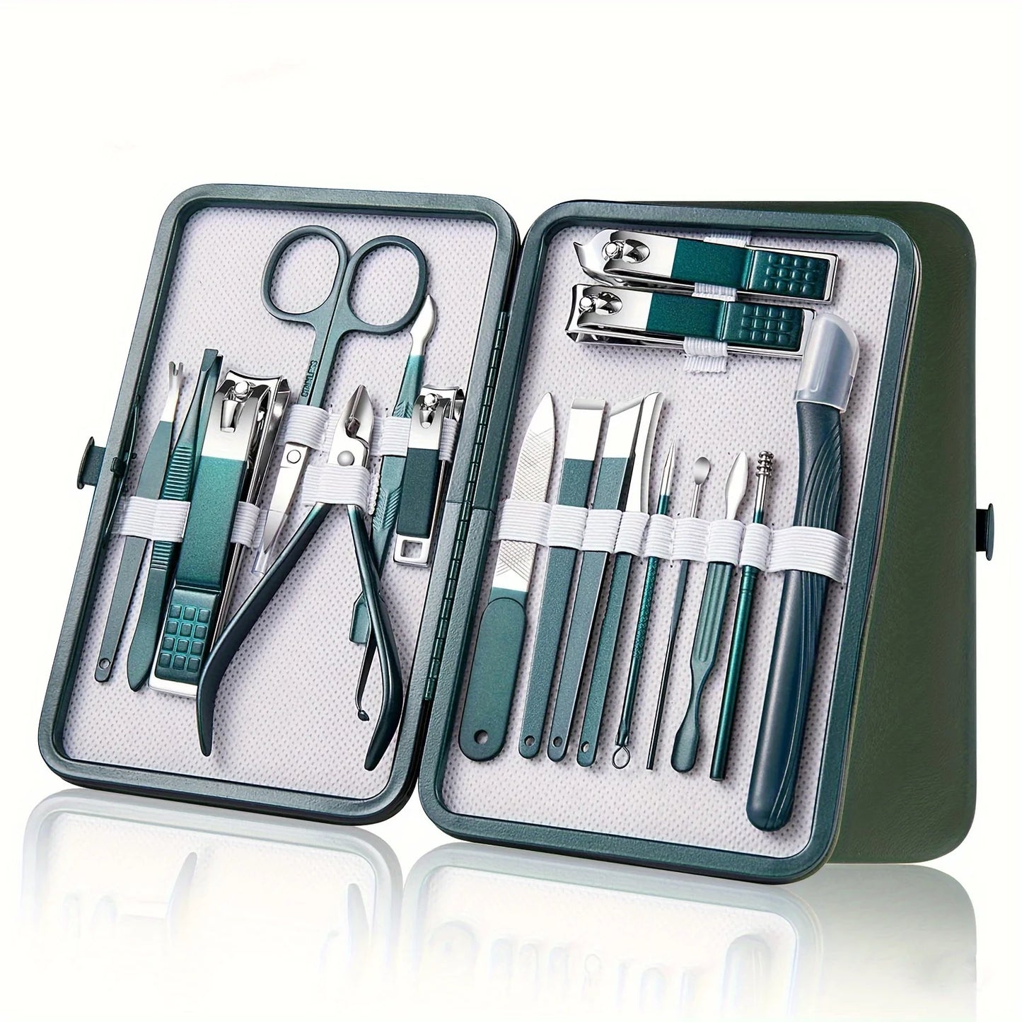 Professional Piece Nail Care Kit Stainless Steel Manicure & Pedicure Set Nail Clipper Set with Travel Case