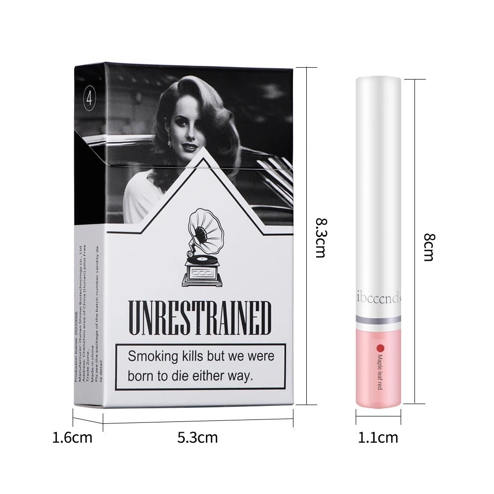 4 pcs/set Cigarette Lipstick Set Long Lasting Lip Glaze Matte Lip Gloss Waterproof Lip Stick Tube Nude Lip Tint Makeup Cosmetics