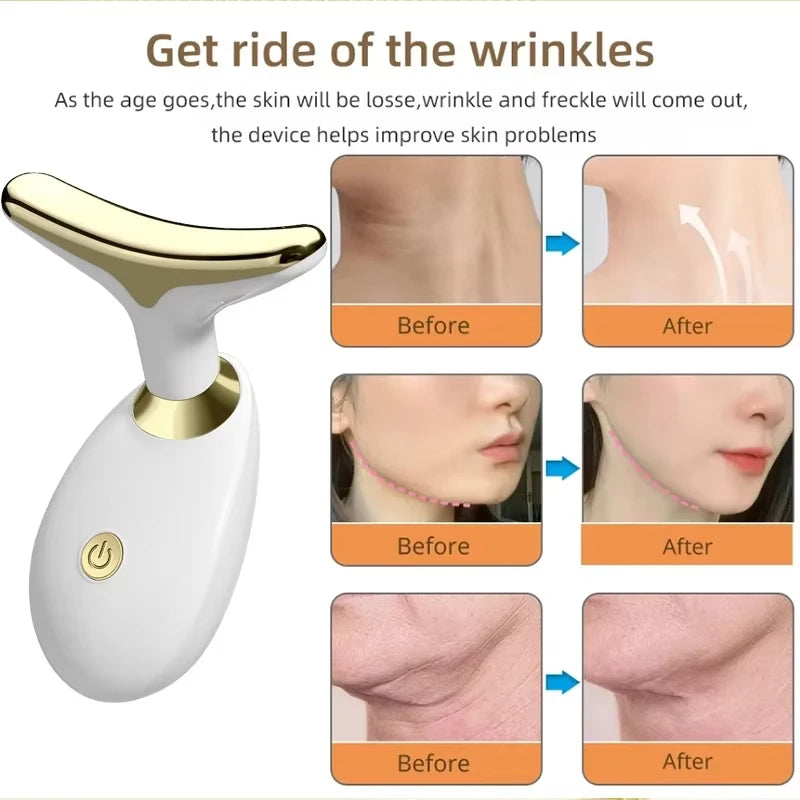 Neck Lifting Beauty Device Anti-Aging Anti Wrinkle Facial Massager Multifunction Neck Tightening Device Firming