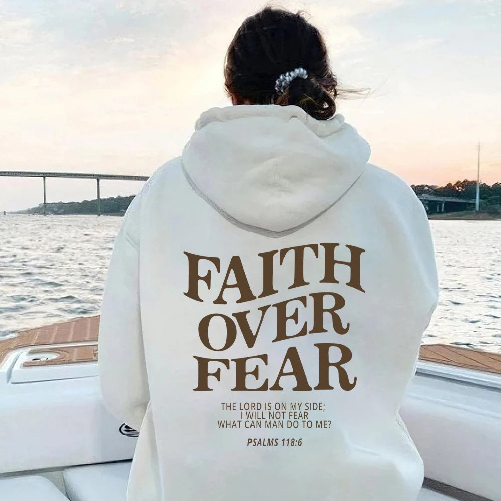 Faith Over Fear Christian Hoodie Christian Sweatshirt Jesus Hoodie unisex