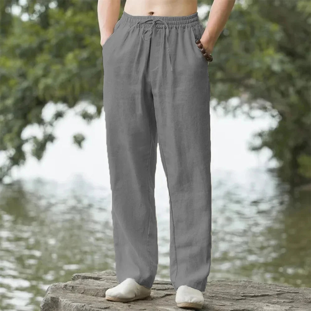 sweatpants Cotton Linen Casual Pant