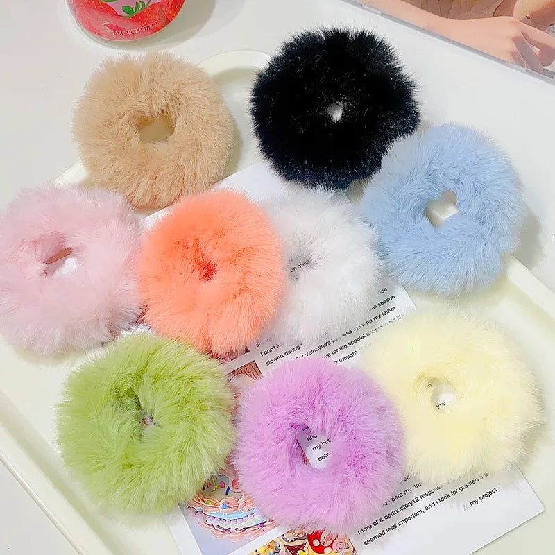 New Colorful Fluffy Hair Band For Women